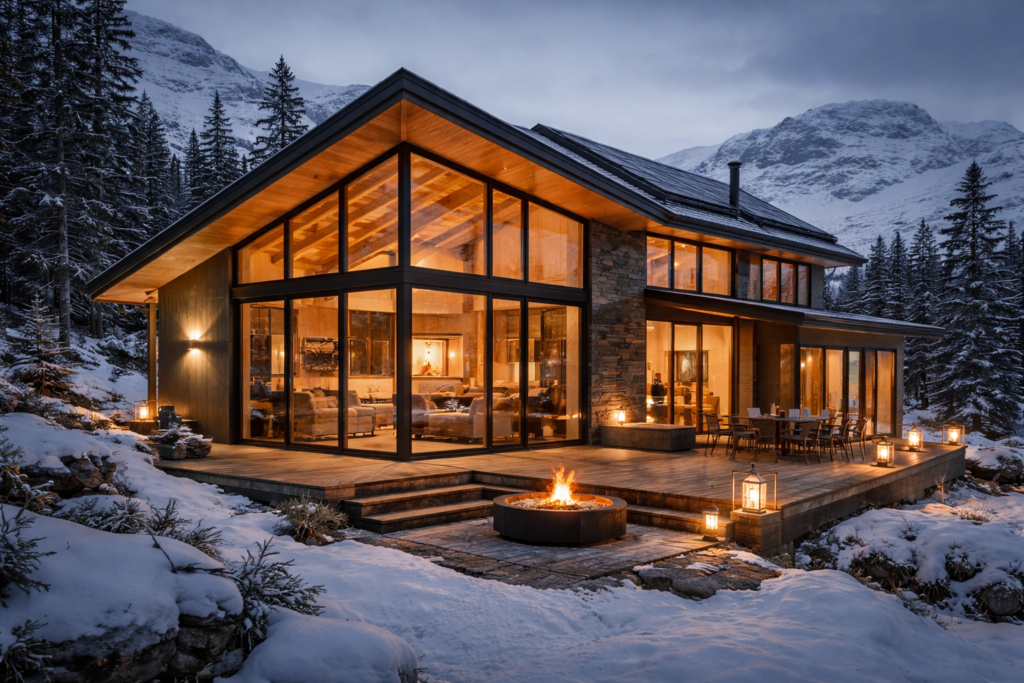 A modern Nordic style house, eco-friendly