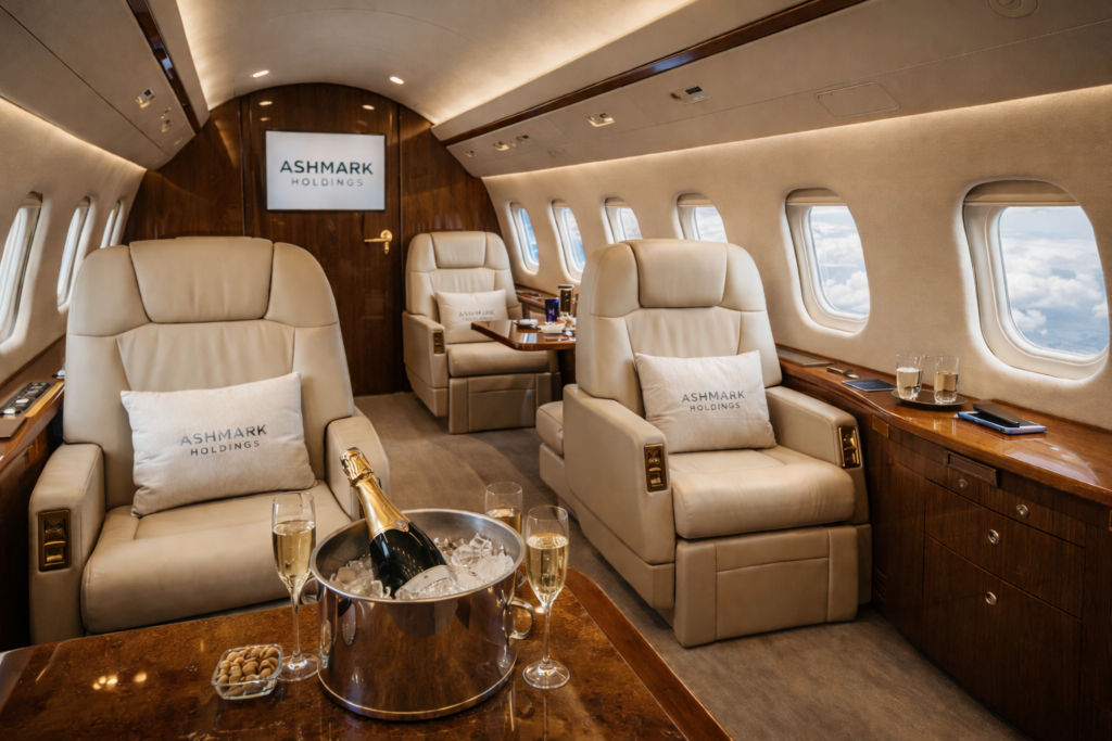 The Ashmark private jet 